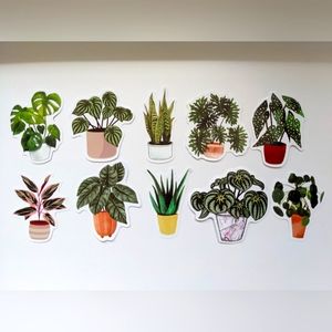 Stickers 10 different plants